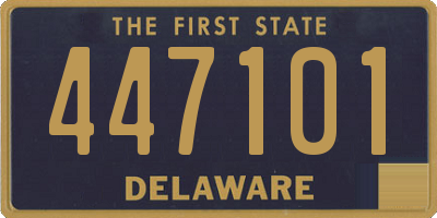 DE license plate 447101