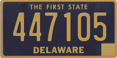 DE license plate 447105