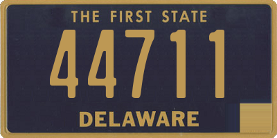 DE license plate 44711
