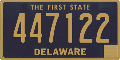 DE license plate 447122