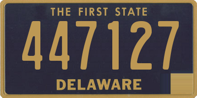 DE license plate 447127