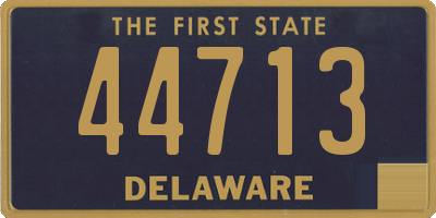 DE license plate 44713