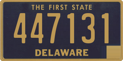 DE license plate 447131