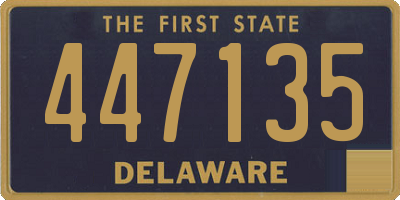 DE license plate 447135