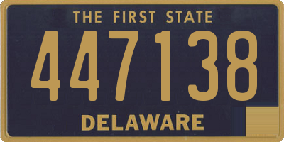 DE license plate 447138