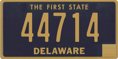 DE license plate 44714