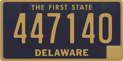 DE license plate 447140