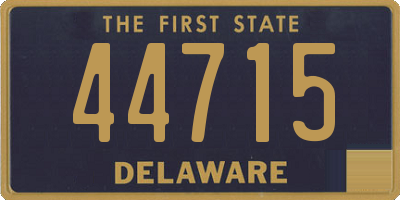 DE license plate 44715