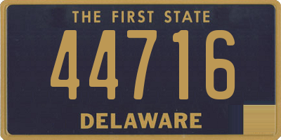 DE license plate 44716