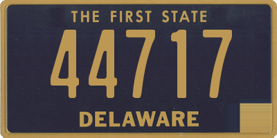 DE license plate 44717