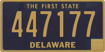 DE license plate 447177