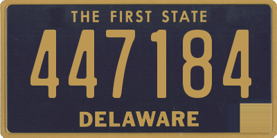 DE license plate 447184