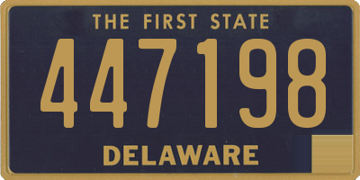 DE license plate 447198