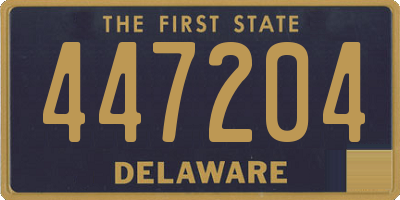 DE license plate 447204