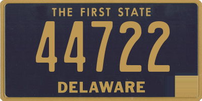DE license plate 44722