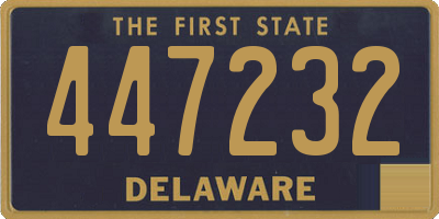 DE license plate 447232