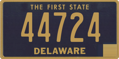 DE license plate 44724