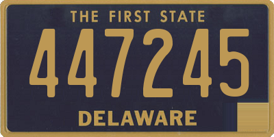 DE license plate 447245