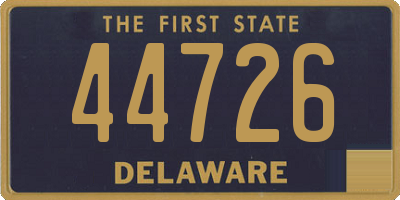DE license plate 44726