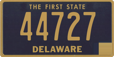 DE license plate 44727