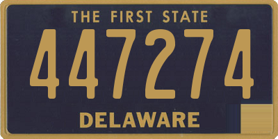DE license plate 447274