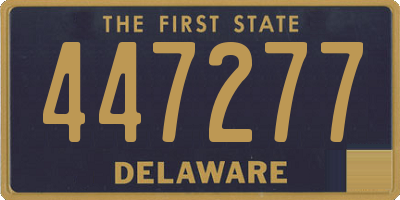 DE license plate 447277