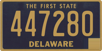 DE license plate 447280