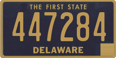 DE license plate 447284