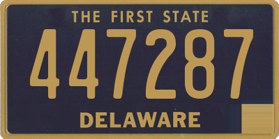 DE license plate 447287