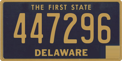 DE license plate 447296