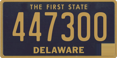 DE license plate 447300