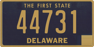 DE license plate 44731