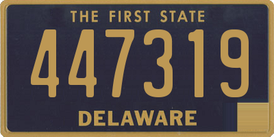 DE license plate 447319