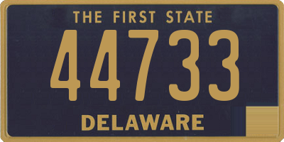 DE license plate 44733
