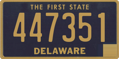 DE license plate 447351