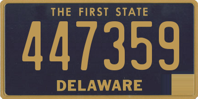 DE license plate 447359