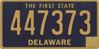 DE license plate 447373