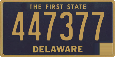 DE license plate 447377