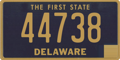 DE license plate 44738