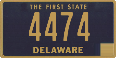 DE license plate 4474