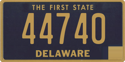 DE license plate 44740