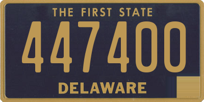 DE license plate 447400