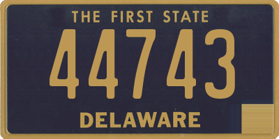 DE license plate 44743