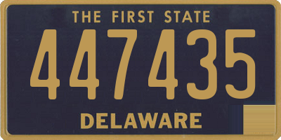 DE license plate 447435