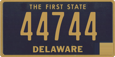 DE license plate 44744