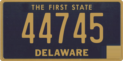 DE license plate 44745