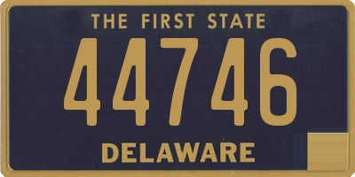 DE license plate 44746