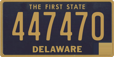 DE license plate 447470
