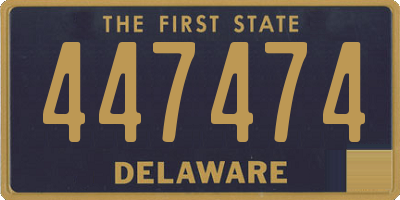 DE license plate 447474