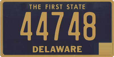 DE license plate 44748